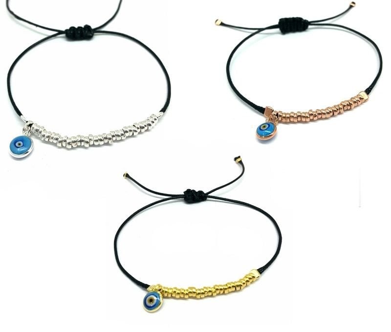 Rose derili gümüş toplu Bileklik