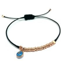 Rose derili gümüş toplu Bileklik