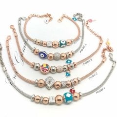 Gümüş özel üretim bileklik hr52e3