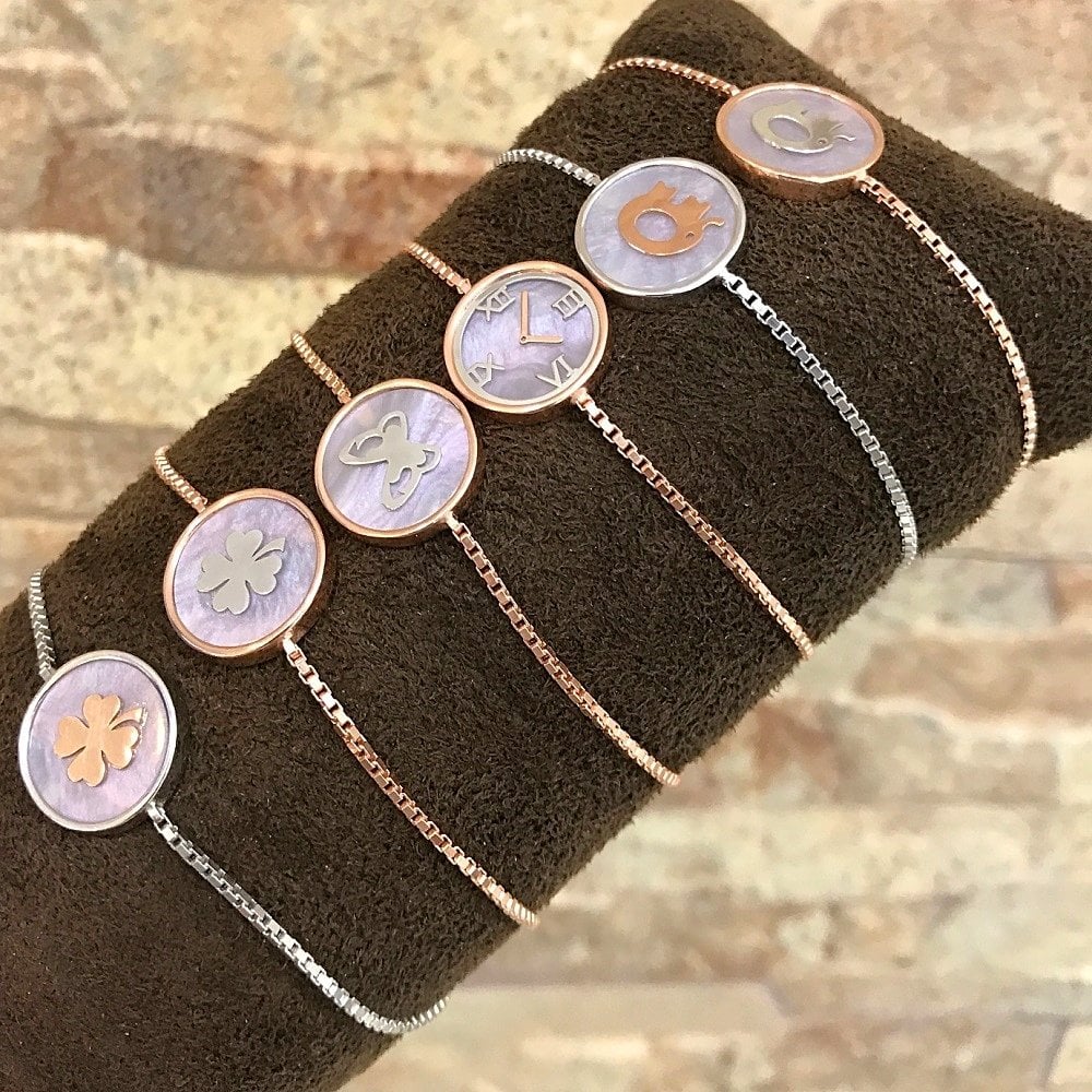 Gümüş sedefli bileklik hr95t2