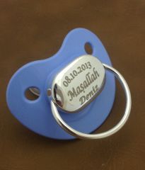 Gümüş Emzik özel isim yazılı