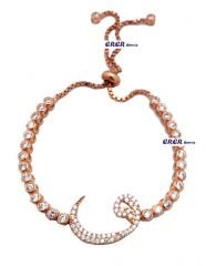 Rose Gümüş Taşlı Vavlı Bileklik