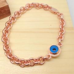 Kalın zincirli Gümüş nazar gümüş bileklikler