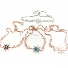 Gümüş taşlı bayan bileklik hr1089