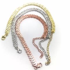 Gümüş taşsız bayan bileklik hr142e363