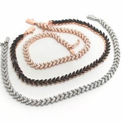 Gümüş taşlı bayan bileklik hr145e3t