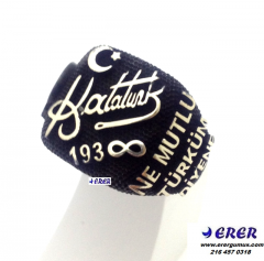 Atatürk imzalı ne mutlu türküm yazılı yüzük