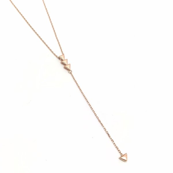 Gümüş üçgen model kolye mb53f2