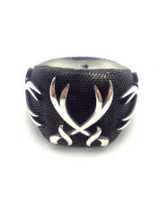 Zülfikar kılıçlı gümüş erkek yüzüğü