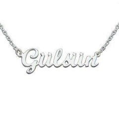 Gümüş isim kolye