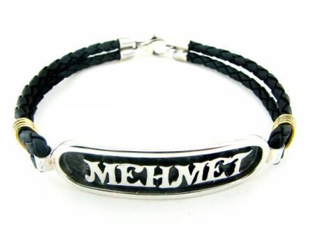 İsimli gümüş bileklik