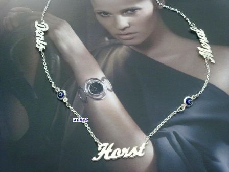 3 isimli gümüş kolye