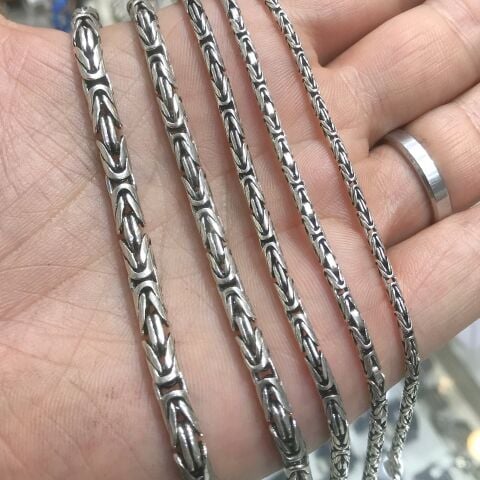 Gümüş kral zinciri bileklik 2,20 mm