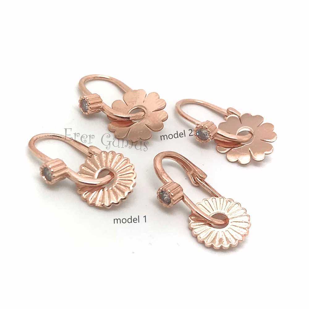 Gümüş fır fırlı göçmen küpe sh79r2