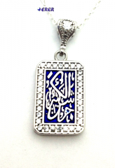 Taşlı Çevşen Kolye zincirli 08
