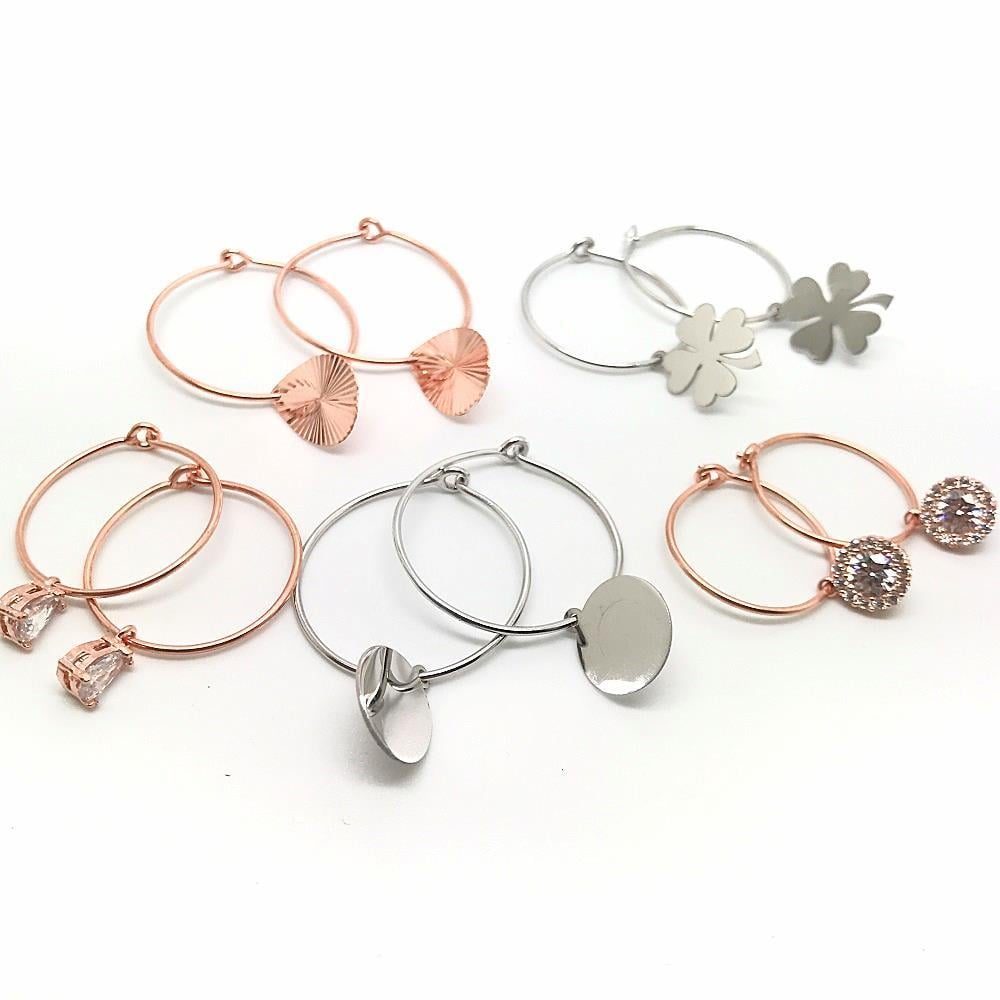 Gümüş halka küpe nz402b3