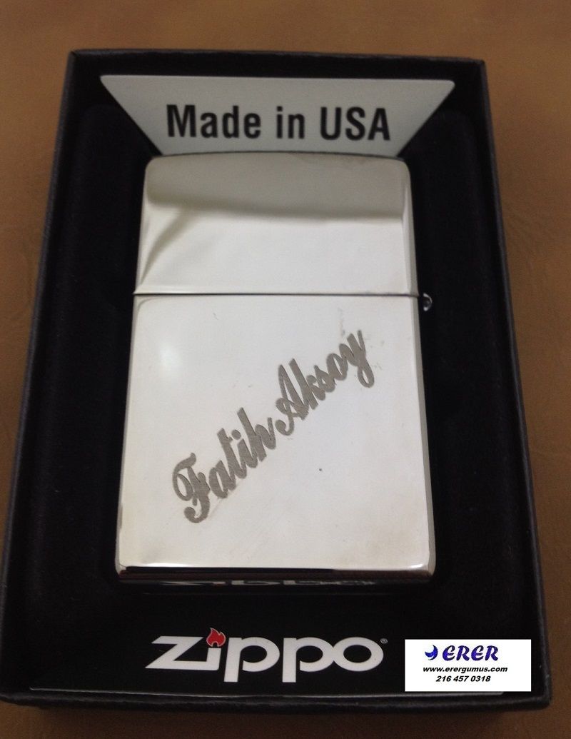 Zippo Çakmak isim yazılı