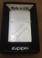 Zippo Çakmak isim yazılı