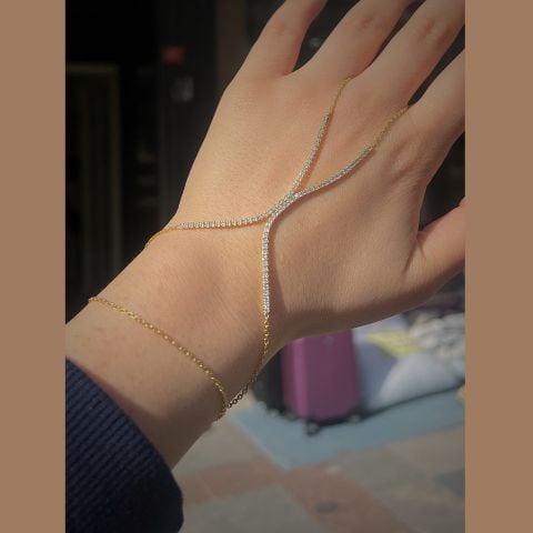 Gümüş su yolu şahmeran bileklik cm89e566