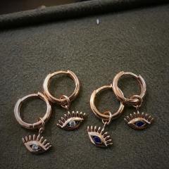 Gümüş göz model halka küpe sh87t53