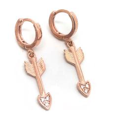 Gümüş ok model halka küpe sh023r3