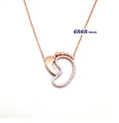 Rose Gümüş İlk Adım Kolyesi