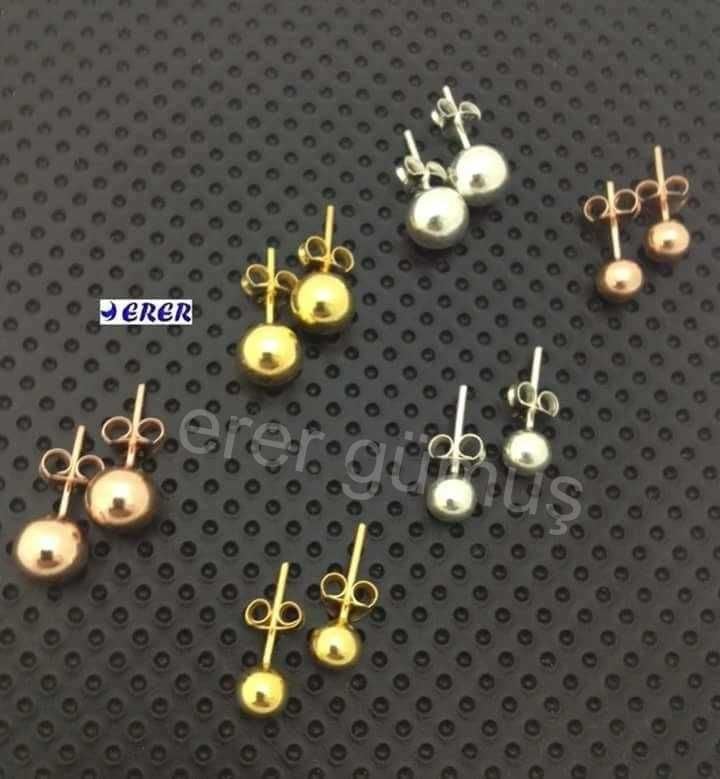 Taşsız Top Küpe