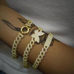 Gümüş taşlı gurmet model bayan bileklik hr993e6 Düz model - Gümüş Rengi  (rodaj)