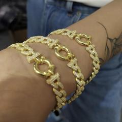 Gümüş taşlı gurmet model bayan bileklik hr993e6 Düz model - Gümüş Rengi  (rodaj)