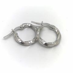 Gümüş 1 cm lik burgu gümüş halka küpe dy85e2