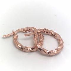 Gümüş 1 cm lik burgu gümüş halka küpe dy85e2