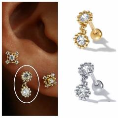 Gümüş targus kıkırdak Piercing tek küpe hs79e85e