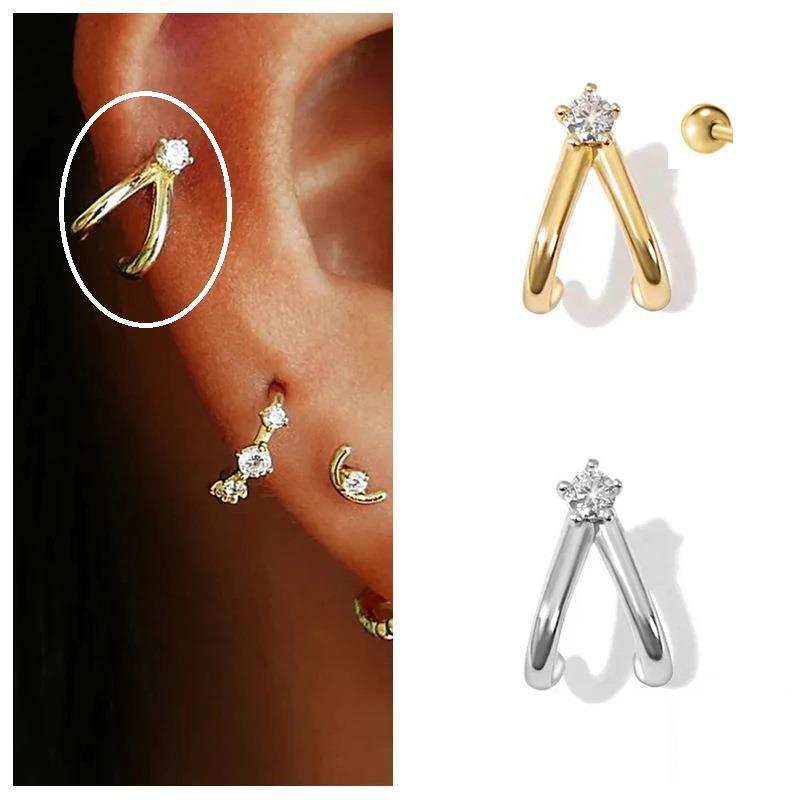 Gümüş tragus kikirdak piercing tek kupe hs8899e6632