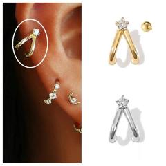 Gümüş tragus kikirdak piercing tek kupe hs8899e6632