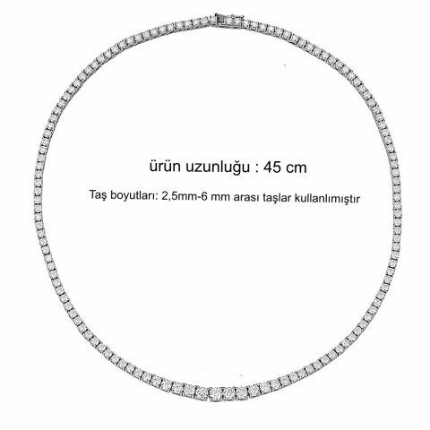 Gümüş döküm süzme su yolu kolye