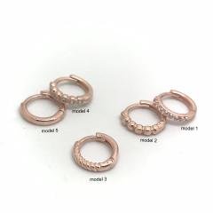 Gümüş 7 mm tragus piercing kıkırdak tek halka küpe