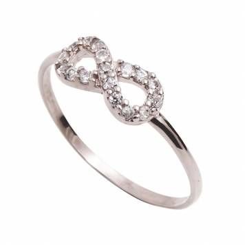 Gümüş sonsuzluk yüzük