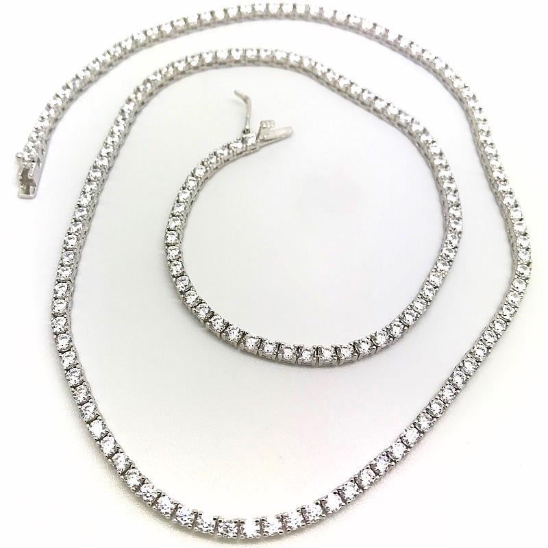 Gümüş 45 cm 2,5mm klasik su yolu gerdanlık kolye oz79y7
