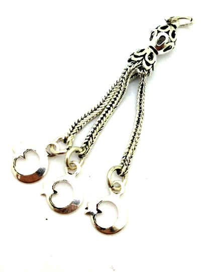 Ay yıldızlı Gümüş Püskül