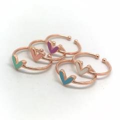 Gümüş mini kalp bayan yüzük