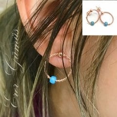 Gümüş burgu model küpe cm57k5
