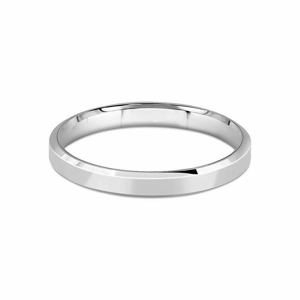 Çelik 3 mm ince düz bay bayan alyans yüzük 9