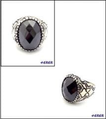 Onix taşlı Oval gümüş  erkek yüzüğü