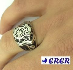 Nal-ı Şerif ve Vavlı Gümüş erkek yüzüğü