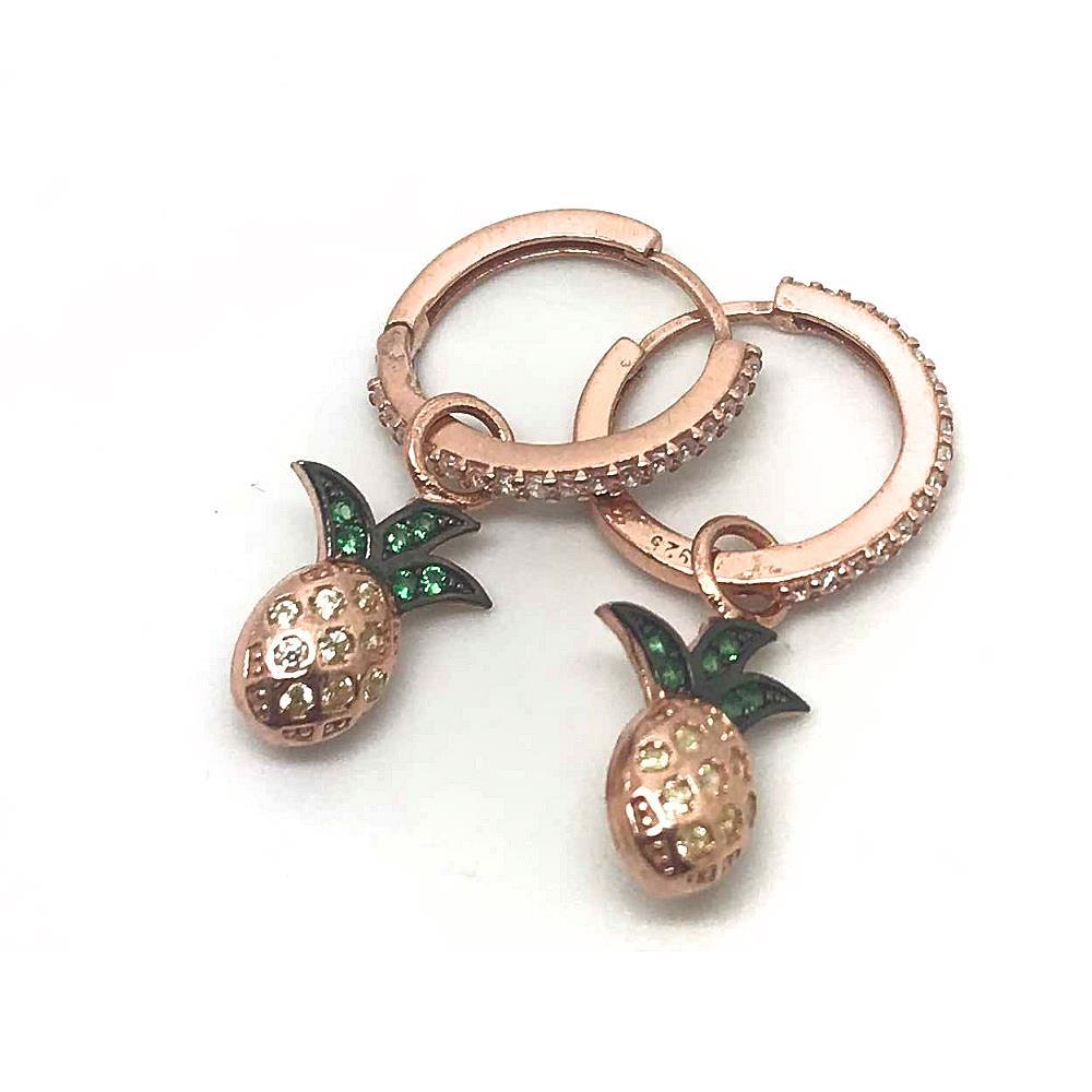 Gümüş ananas model küpe nz46y3