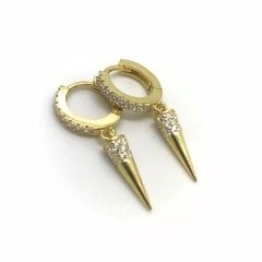 Gümüş kuş model halka küpe dlp9e63f2 Tek küpe - Gümüş Rengi  (rodaj)