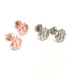 Allah Yazılı vidalı mini küpe sh52s3