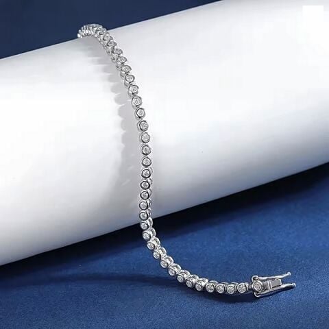 Gümüş 3 mm sıvama su yolu kolye