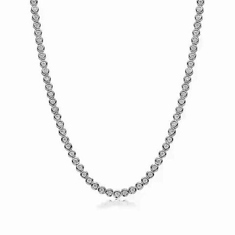 Gümüş 3 mm sıvama su yolu kolye