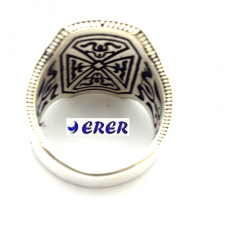 Taşsız Desenli Gümüş Erkek Yüzüğü